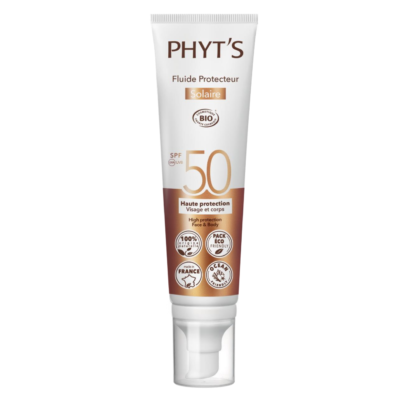 PHYTS SUN PROTECTION FLUID SPF 50 | SPF 50 aizsardzības līdzeklis, 100ml