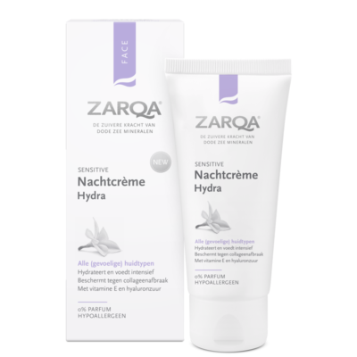 ZARQA SENSITIVE HYDRA NIGHT CREAM | Mitrinošs nakts krēms, 50 ml