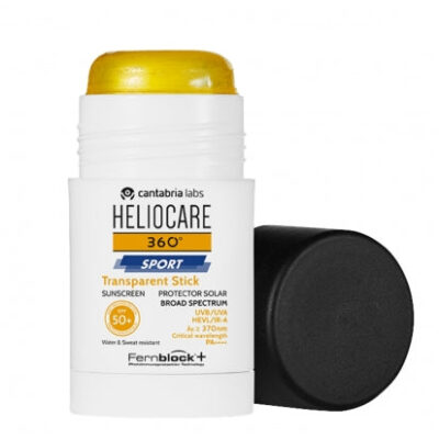 CANTABRIA LABS HELIOCARE 360 SPORT TRANSPARENT STICK SPF 50+ | Saules aizsardzība zīmuļa formātā, 25 g