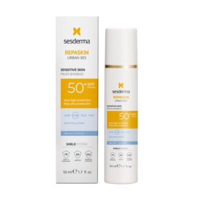 SESDERMA REPASKIN URBAN 365 Sensitive SPF50+ 50ml | Saules aizsargkrēms jutīgai ādai, 50 ml
