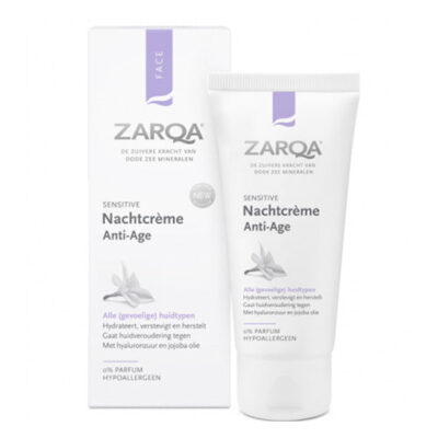 ZARQA SENSITIVE ANT-AGE NIGHT CREAM | Pretnovecošanas nakts krēms, 50 ml